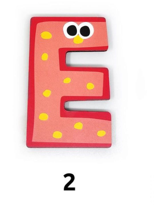 Svoora Decorative Letter Pink made of Wood Ε 4.5x0.6x7εκ.