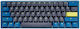 Ducky One 3 Mini Daybreak Gaming Mechanische Tastatur 60% mit Cherry MX Geräuschlos Rot Schaltern und RGB-Beleuchtung Blue/Grey