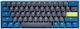 Ducky One 3 Mini Daybreak Gaming Mechanische Tastatur 60% mit Cherry MX Geräuschlos Rot Schaltern und RGB-Beleuchtung (Englisch US) Blue/Grey