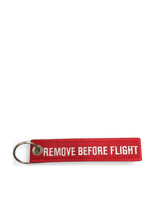 Ключодържател Remove Before Flight Текстилен Червен