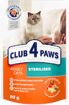 Club 4 Paws Wet Food for Neutered Adult Cat in Pouch with Chicken 80gr