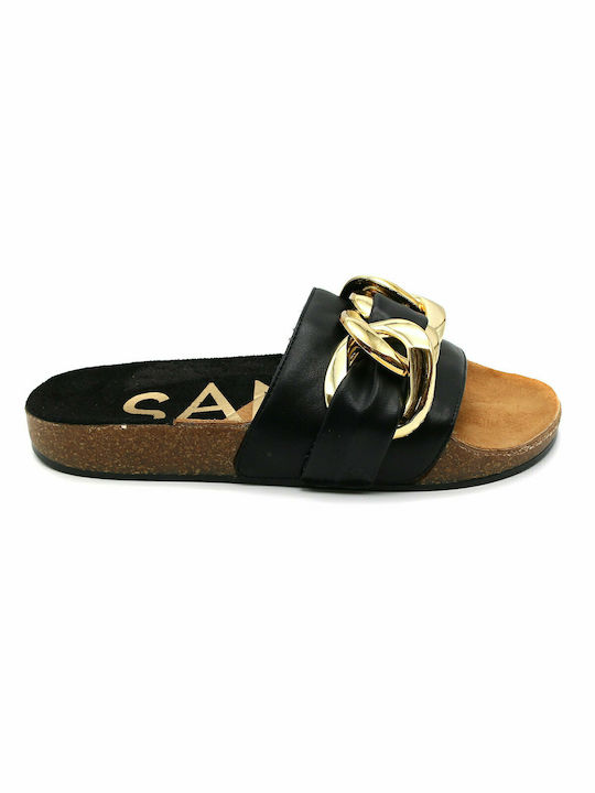 Playa Santa Women's Flat Sandals In Black Colour