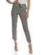 Vero Moda Women's High-waisted Fabric Trousers in Loose Fit Black Beige