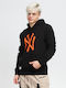MLB Seasonal Team Logo New York Sweatshirt with Hood Black