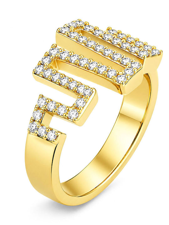 Rebecca Damen Ring mit Zirkonia Vergoldet