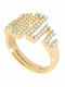 Rebecca Damen Ring mit Zirkonia Vergoldet