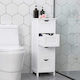 Songmics Floor Bathroom Column Cabinet L30xD30xH82cm White