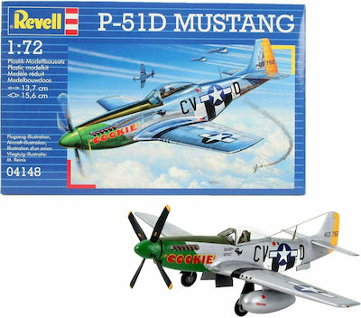 Revell Modellfiguren Flugzeug Planes Series P-51D Mustang 34 Teile im Maßstab 1:72 04148