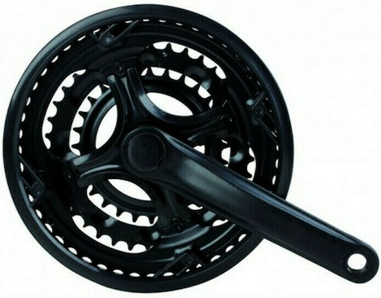 Braț pedalier bicicletă Pedalier acoperit cu plastic 28/38/48T 170mm