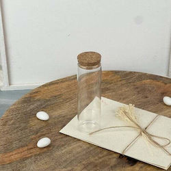 GLASS TUBE WITH CORK 3,5X12CM