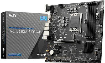 MSI Pro B660M-P DDR4 Motherboard Micro ATX με Intel 1700 Socket