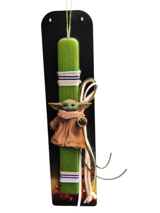 Lumanare De Paste Star Wars Cu Formă Plată Parfumată Handmade Și Cu Cutie Verde