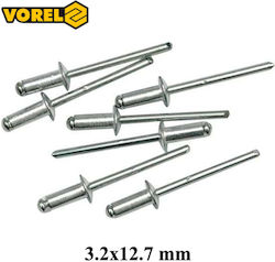 Vorel Πριτσίνια Aluminium M3.2x12.7mm 50Stück
