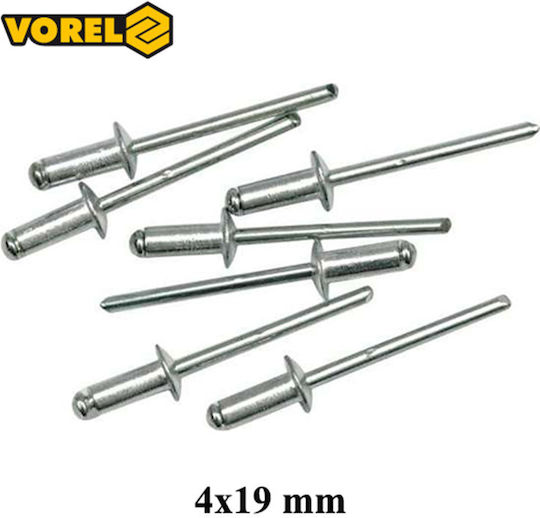 Vorel Nituri Aluminiu M4x19mm 50buc