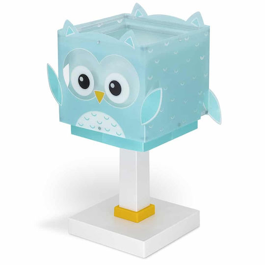Ango LED Kinder Nachttischlampe Little Owl Blau 15x15x30εκ.