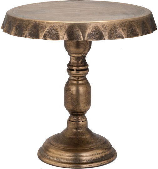 JK Home Decoration 56883 Metallisch Kuchenteller