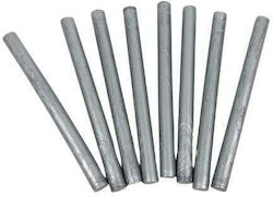 BUTYL HORN RODS SET/8 1X13,7CM FOR SILICONE PISTOL (SILVER)