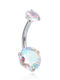 Asimi Body Piercing Irida Belly Button Piercing Earring Steel 1.6mm Silver