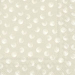 NAPKINS X20 33CM PIGGY DOTS (NATURAL)