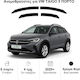 Heko Set of Windbreakers Front and Rear Car Dark Fime for Volkswagen Taigo 5D 2020+ 4pcs