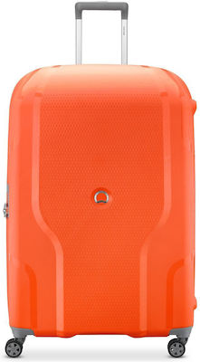 Delsey Clavel Μεγάλη Βαλίτσα με ύψος 82.5cm σε Πορτοκαλί χρώμα