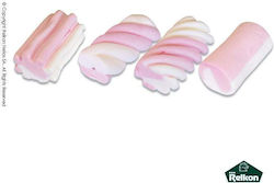 MARSHMALLOWS TWIST 1KG ABOUT 180 PIECES WHITE (PINK)
