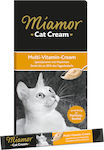 Miamor Miamor Multi Vitamin Cream 6x15gr Wet Food for Cats In Pouch with 6pcs 15gr