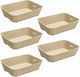 Navaris Katzenbecken Braun L40.5 x B30cm