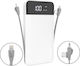 Dudao K1A Power Bank 10000mAh with USB-A Port and USB-C Port White