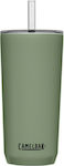 Camelbak Tumbler SST Glass Thermos Stainless Steel BPA Free Moss 600ml with Straw 2747301060