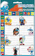 Gim Notebook Labels Smurfs Smurfs 16pcs