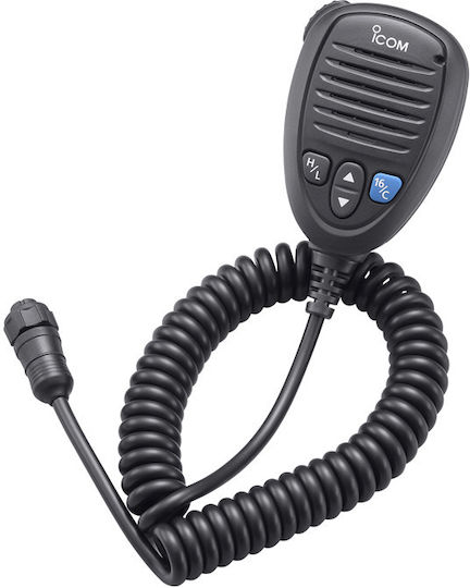 Icom HM-205RB Ръчен микрофон Радио Приемопредавател VHF Marine Съвместим с Icom IC-M506 / IC-M506 / IC-M510 / IC-M604 / IC-M605