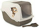 Croci Morgana Cat Toilet Closed Gray L57 x W39 x H38cm