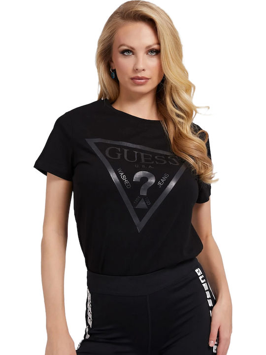 Guess Adele Γυναικείο T-shirt Μαύρο