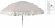 Koopman Boho Beach Umbrella with Tassels Diameter 1.8m Gray