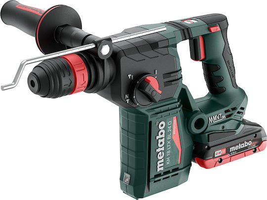 Metabo KH 18 LTX BL 24 Q Impact Rotary Hammer Cordless Brushless 18V 2x4Ah with SDS Plus Socket