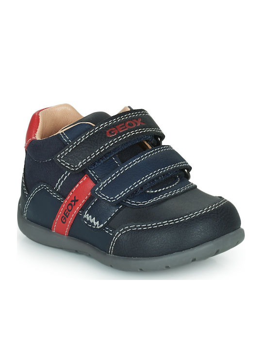 B Elthan Kids Sneakers Anatomic with Hoop & Loop Closure Navy Blue