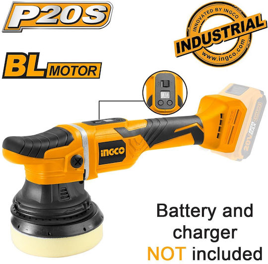 Ingco APLI2002 Rotary Polisher Brushless 20V Solo with Speed Control