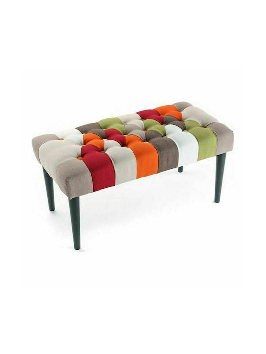 Stool Bar Upholstered with Fabric Multicolour 40x43x80cm