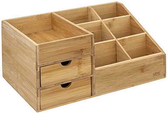 Atmosphera Wooden Desktop Drawer 3 Positions 15.6x20.5x33cm Brown