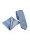 Legend Accessories Men's Tie Set Synthetic Printed In Blue Colour