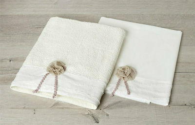 New Life Baptism Towel Set Εκρού