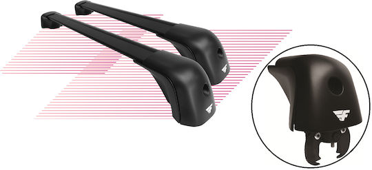 Farad Aluminum Roof Bars for Opel Corsa E 2015 2019 with Roof