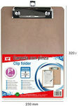 Madrid Papel Clipboard with Clamp for Paper A4 Beige 1pcs