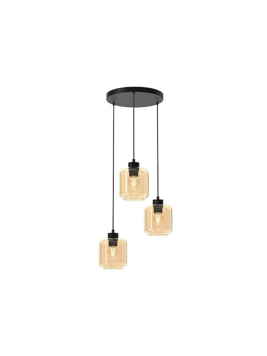 Milagro Sombra Pendant Light Three-Light for Socket E27 Beige