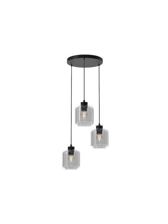 Milagro Sombra Pendant Light Three-Light for Socket E27 Gray