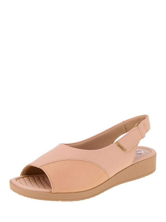 Piccadilly Leder Flache Sandalen für Damen Nude