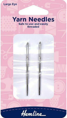 Hemline Needles Ball/thread + Hair with large eye 2pcs Hemline-212