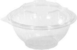 Set 100 Plastic Bowl with Capacity 750ml Transparent