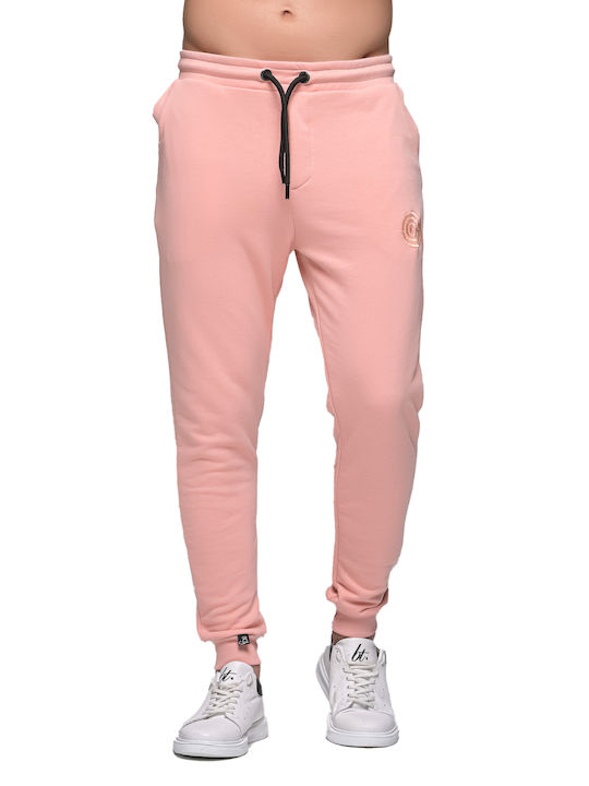 Ben Tailor Παντελόνι Φόρμας με Λάστιχο Ροζ